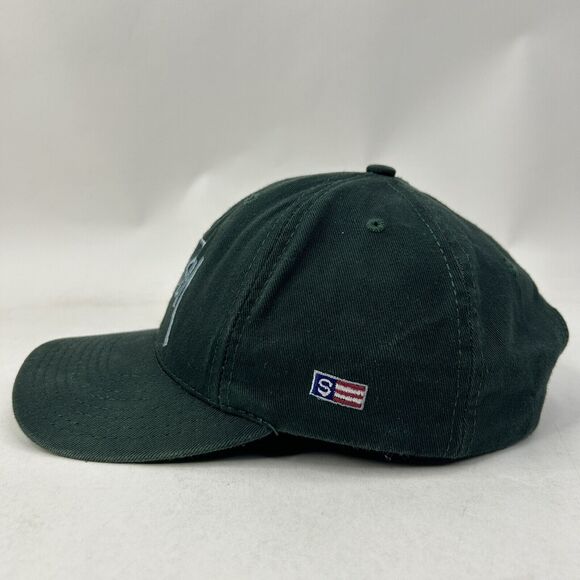 Stussy Baseball Hat Adjustable Embroidered Logo Green 2024 - Picture 3 of 7